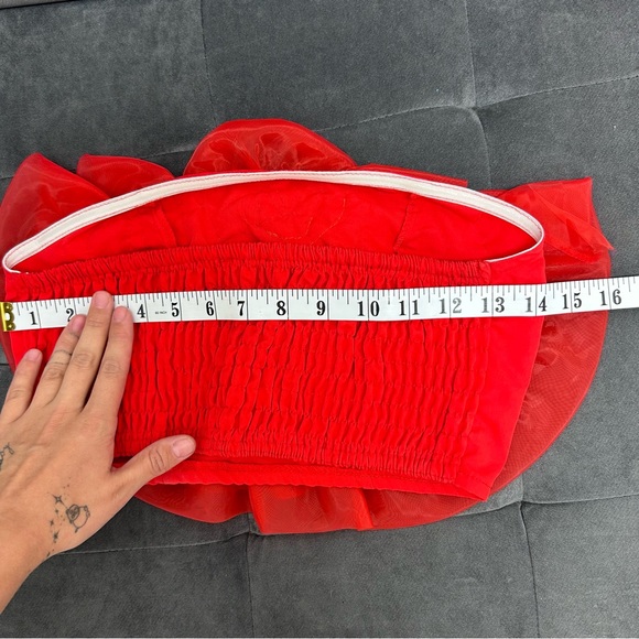 Women's Floral Print Front Crop Tube Top Sleeveless Strapless - Picture 2 of 5